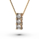 Red Gold Diamond Necklace 725322421