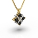 White and Yellow Gold Diamond Necklace 734833122