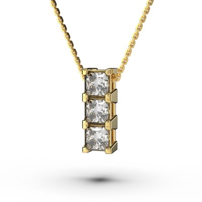 Кольє з жовтого золота, з діамантами 725333121 від виробника ювелірних прикрас LUNET JEWELLERY по ціні 55 936 грн грн.