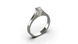 White Gold Diamond Ring 21871121 from the manufacturer of jewelry LUNET JEWELERY at the price of  UAH: 8