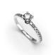 White Gold Diamond Ring 219911121 from the manufacturer of jewelry LUNET JEWELERY at the price of $1 042 UAH: 6