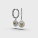 White Gold Diamond Earring 342061121 from the manufacturer of jewelry LUNET JEWELERY at the price of $4 084 UAH: 4