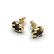 Сережки із жовтого золота, з чорними діамантами 341161622 від виробника ювелірних прикрас LUNET JEWELLERY по ціні 41 366 грн грн: 6
