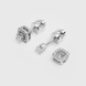 Transformer earrings white gold diamond 332011121 from the manufacturer of jewelry LUNET JEWELERY at the price of $636 UAH: 2
