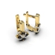 White and Yellow Gold Diamond Earrings 334913122 from the manufacturer of jewelry LUNET JEWELERY at the price of $933 UAH: 13