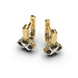 White and Yellow Gold Diamond Earrings 334913122 from the manufacturer of jewelry LUNET JEWELERY at the price of $933 UAH: 12