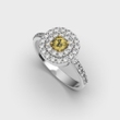 White Gold Diamond Ring 242081121