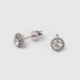 Transformer earrings white gold diamond 330671121 from the manufacturer of jewelry LUNET JEWELERY