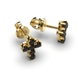 Yellow Gold Black Diamond Earrings 322873122 from the manufacturer of jewelry LUNET JEWELERY at the price of $770 UAH: 11