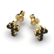 Yellow Gold Black Diamond Earrings 322873122 from the manufacturer of jewelry LUNET JEWELERY at the price of $770 UAH: 10