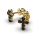 Сережки з жовтого золота, з чорними діамантами 322873122 від виробника ювелірних прикрас LUNET JEWELLERY по ціні 20 743 грн грн: 9