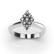 White Gold Diamonds Ring 22651521 from the manufacturer of jewelry LUNET JEWELERY at the price of $1 278 UAH: 2