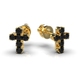 Сережки з жовтого золота, з чорними діамантами 322873122 від виробника ювелірних прикрас LUNET JEWELLERY по ціні 20 743 грн грн: 6