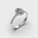 White Gold Diamond Ring 242881121 from the manufacturer of jewelry LUNET JEWELERY at the price of $1 685 UAH: 4