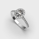 White Gold Diamond Ring 242881121 from the manufacturer of jewelry LUNET JEWELERY at the price of $1 685 UAH: 1