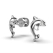White Gold Diamond "Dolphin" Earrings 311391121 from the manufacturer of jewelry LUNET JEWELERY at the price of $199 UAH: 7