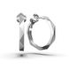 White Gold Earrings 330691100 from the manufacturer of jewelry LUNET JEWELERY at the price of $573 UAH: 1