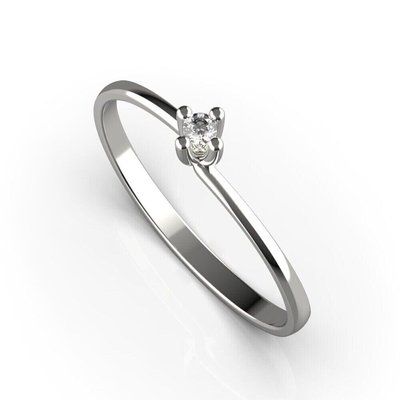 White Gold Diamond Ring 22701521 from the manufacturer of jewelry LUNET JEWELERY at the price of $161 UAH.