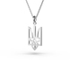 Ukrainian Tryzub White Gold Diamond Pendant 129951121 from the manufacturer of jewelry LUNET JEWELERY at the price of $1 321 UAH: 10