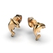 Red Gold Diamond "Dolphin" Earrings 311402421 from the manufacturer of jewelry LUNET JEWELERY at the price of $246 UAH: 6