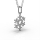 Підвіска «Сніжинка» з білого золота, з діамантами 112101121 від виробника ювелірних прикрас LUNET JEWELLERY по ціні 15 420 грн грн: 7