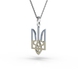 Ukrainian Tryzub White Gold Diamond Pendant 129951121 from the manufacturer of jewelry LUNET JEWELERY at the price of $1 321 UAH: 8