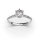 White Gold Diamond Ring 225401121 from the manufacturer of jewelry LUNET JEWELERY at the price of $2 169 UAH: 10