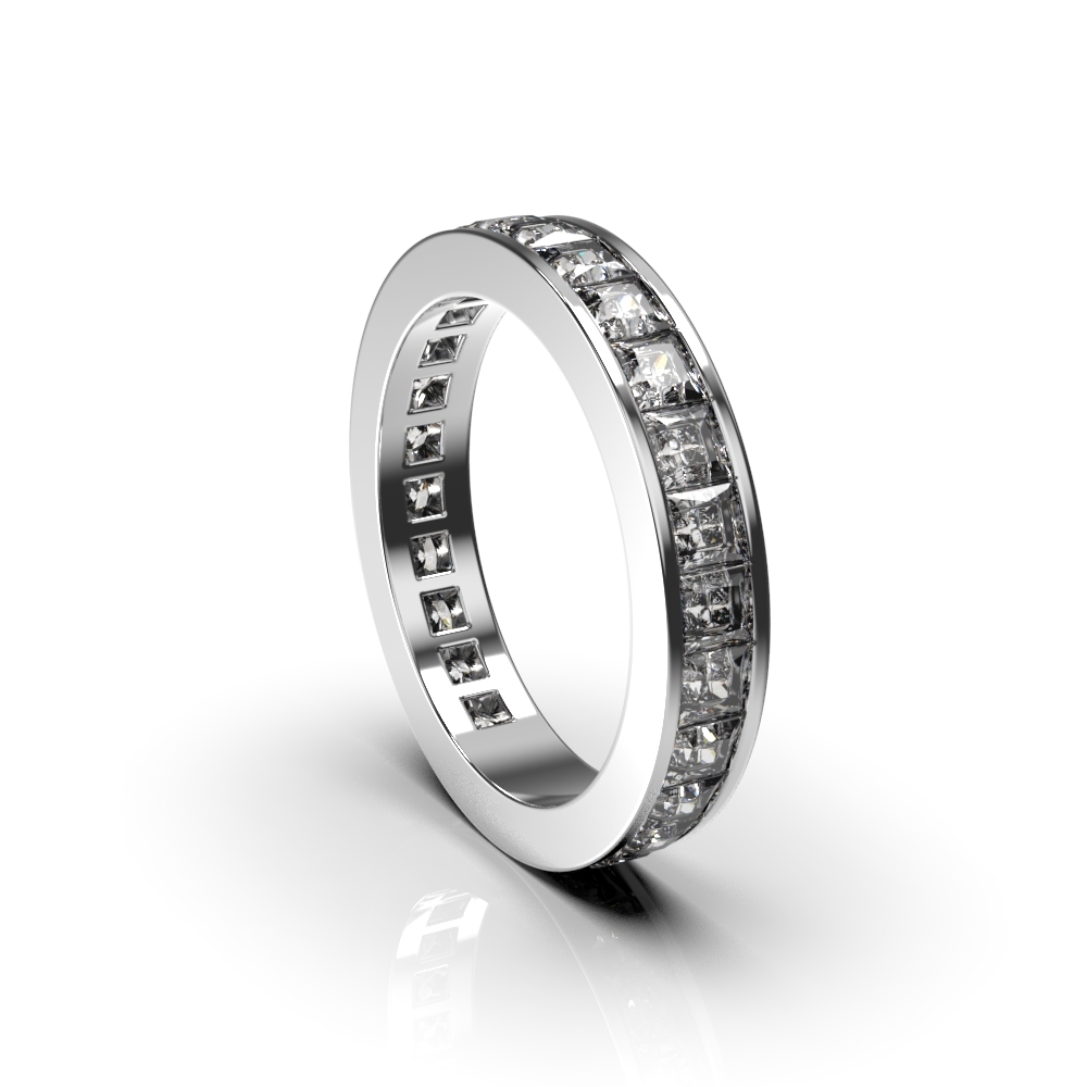 White Gold Diamond Wedding Ring 217321121