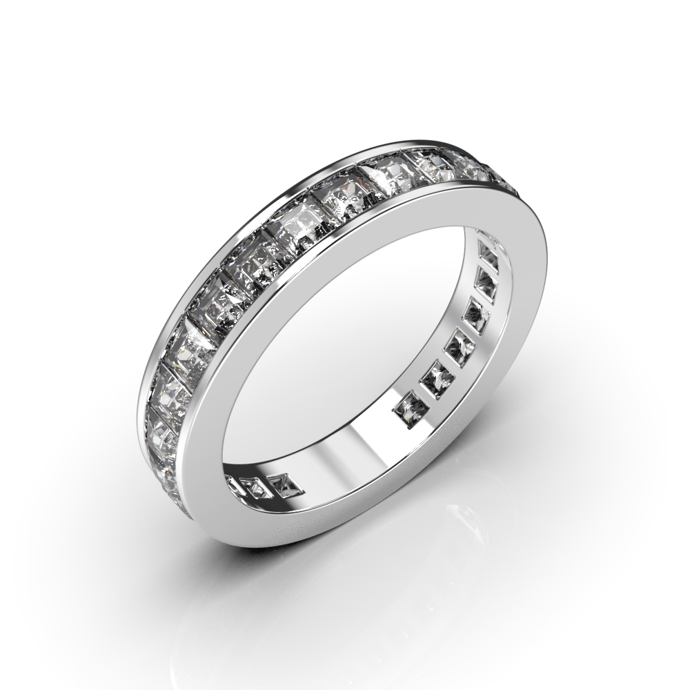 White Gold Diamond Wedding Ring 217321121