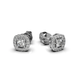 Transformer earrings white gold diamond 330721121 from the manufacturer of jewelry LUNET JEWELERY at the price of  UAH: 8