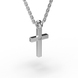 White Gold Diamond Cross with Chainlet 727851121