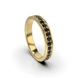 Yellow Gold Black Diamond Wedding Ring 229833122 from the manufacturer of jewelry LUNET JEWELERY at the price of $753 UAH: 5