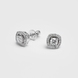Сережки-трансформери з білого золота, з діамантами 330721121 від виробника ювелірних прикрас LUNET JEWELLERY по ціні  грн: 1