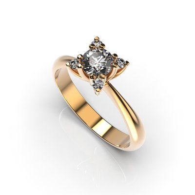 Red Gold Diamonds Ring 23392421 from the manufacturer of jewelry LUNET JEWELERY at the price of $941 UAH.