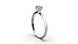 White Gold Diamond Ring 24141121 from the manufacturer of jewelry LUNET JEWELERY at the price of  UAH: 7