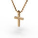 Red Gold Diamond Cross with Chainlet 727862421