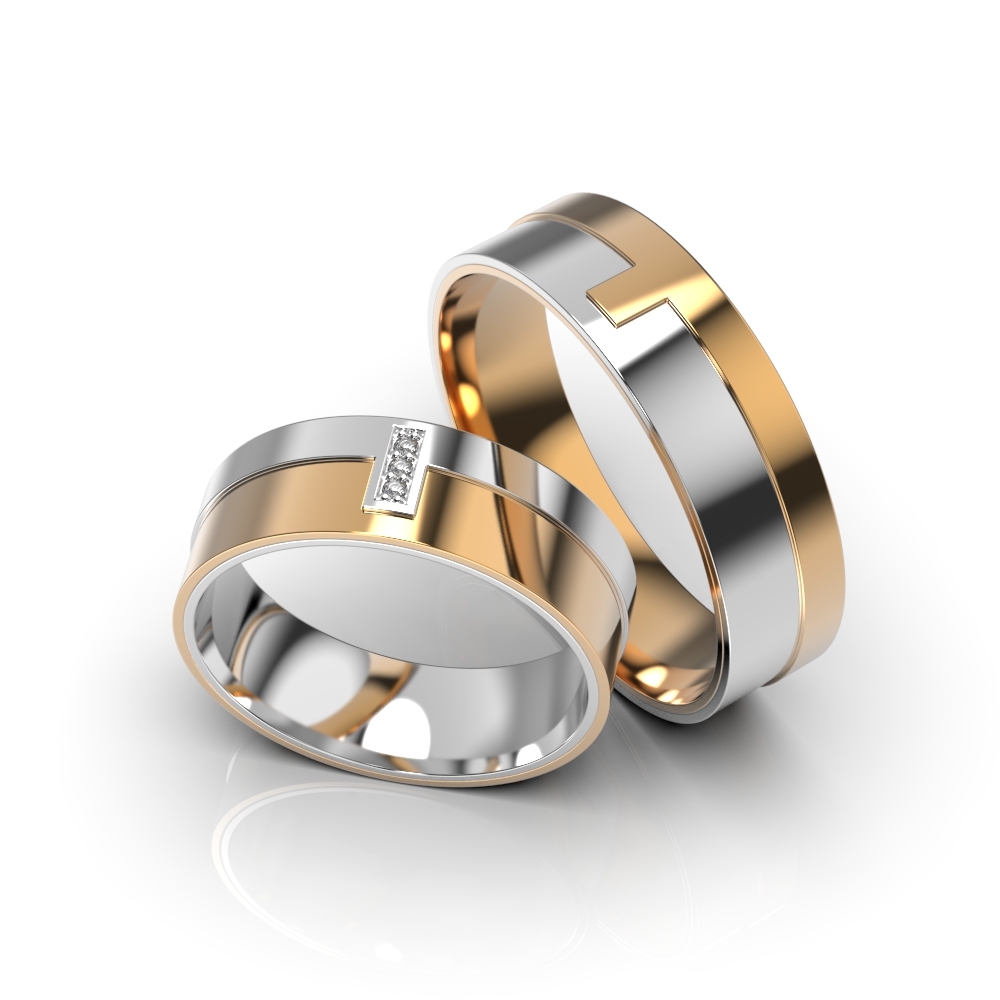 Mixed Metals Wedding Ring 225922400