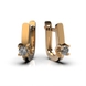 Red Gold Diamond Earrings 312182421