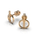 Red Gold Diamond Earrings 317732421