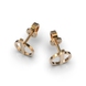 Red Gold Diamond Earrings 317732421