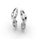 Сережки з білого золота, з діамантами 335111121 від виробника ювелірних прикрас LUNET JEWELLERY по ціні 28 823 грн грн: 6