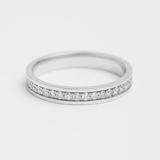 White Gold Diamond Wedding Ring 221001121 from the manufacturer of jewelry LUNET JEWELERY