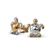 Сережки «Черепашки» з комбінованого золота 317242400 від виробника ювелірних прикрас LUNET JEWELLERY по ціні 8 201 грн грн: 6