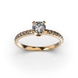 Red Gold Diamond Ring 219892421