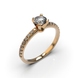 Red Gold Diamond Ring 219892421