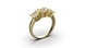 Red Gold Diamonds Ring 24222421
