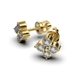 Yellow Gold Diamond Earrings 322913121 from the manufacturer of jewelry LUNET JEWELERY at the price of $1 027 UAH: 8