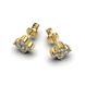 Yellow Gold Diamond Earrings 322913121 from the manufacturer of jewelry LUNET JEWELERY at the price of $1 027 UAH: 9
