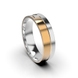 Mixed Metals Wedding Ring 225911100
