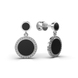 White Gold Diamond Earrings 315761121 from the manufacturer of jewelry LUNET JEWELERY at the price of $792 UAH: 1